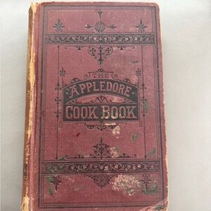 The Appledore Cookbook‎ Practical Receipts 1880 Hardcover Vintage Rare Antique